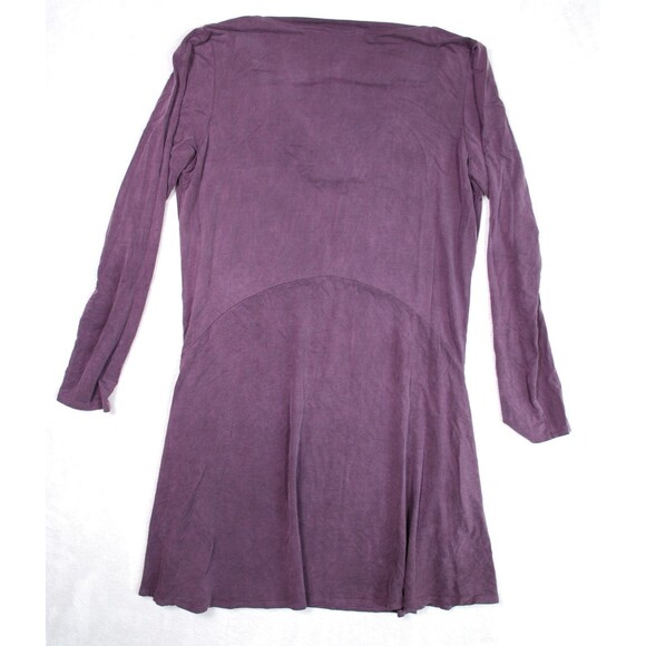 Anthropologie DOLAN Left Coast Plum Purple Long Sleeve V-Neck Dress Size S - Picture 2 of 6